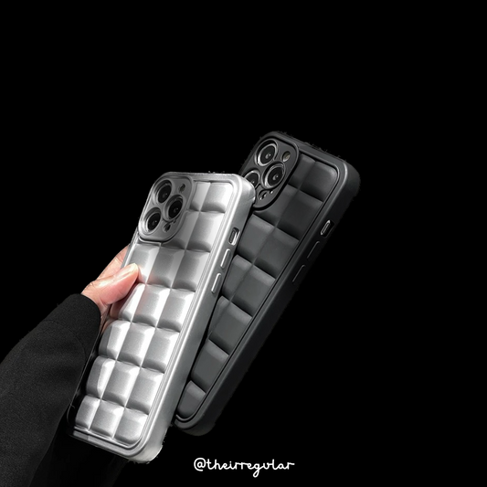 3D Square lattice silicone Iphone case - Iphone 12 & 13 series